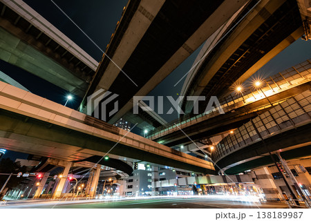 夜景 ~大阪・阿波座ジャンクション・7~ 夜景 ~大阪・阿波座ジャンクション・7~ 138189987