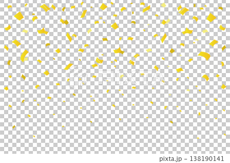 A gold background vector image of a party celebration scene with gold leaf confetti falling from above. A gold background vector image of a party celebration scene with gold leaf confetti falling from above. 138190141