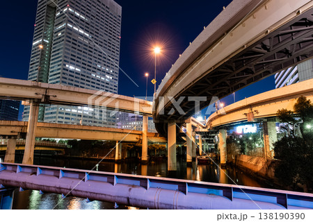 夜景 ~東京・浜崎橋ジャンクション・1~ 夜景 ~東京・浜崎橋ジャンクション・1~ 138190390
