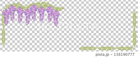 Wisteria flower frame 138190777