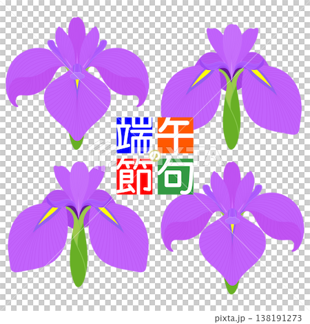 シンプルな菖蒲のイラスト 138191273