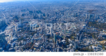 広大な東京の街並みを上空から捉えた写真 138191380