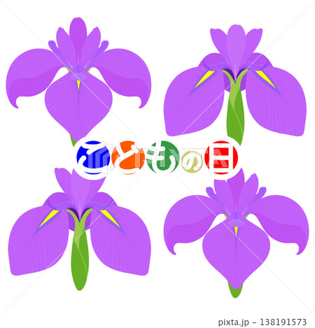 シンプルな菖蒲のイラスト 138191573