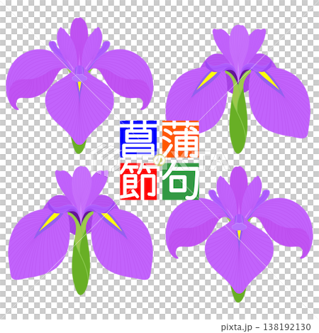 簡單的鳶尾花圖 138192130