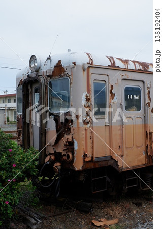 津軽五所川原駅に留置された津軽鉄道キハ22気動車 138192404