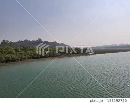 a lanscape view of longest sea beach cox's bazar a lanscape view of longest sea beach cox's bazar 138192726