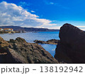新潟県佐渡市　千畳敷からの日本海 138192942