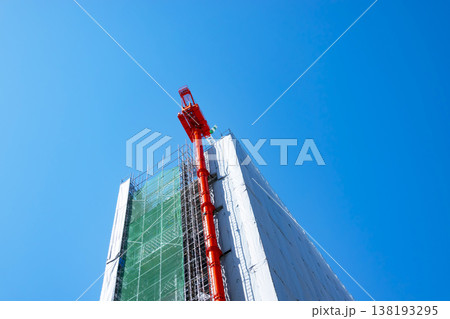 ビルの建設工事 ビルの建設工事 138193295