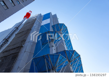 ビルの建設工事 ビルの建設工事 138193297