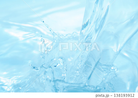 水・水面・水飛沫・波紋・水柱・テクスチャ・背景素材 水・水面・水飛沫・波紋・水柱・テクスチャ・背景素材 138193912