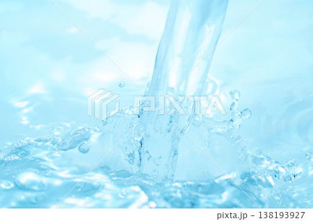 水・水面・水飛沫・波紋・水柱・テクスチャ・背景素材 水・水面・水飛沫・波紋・水柱・テクスチャ・背景素材 138193927