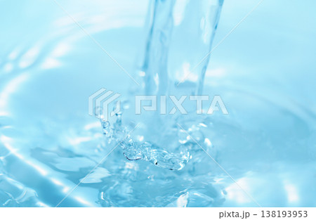 水・水面・水飛沫・波紋・水柱・テクスチャ・背景素材 水・水面・水飛沫・波紋・水柱・テクスチャ・背景素材 138193953