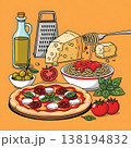 Authentic Italian Cooking Ingredients and Delicious Meals 138194832