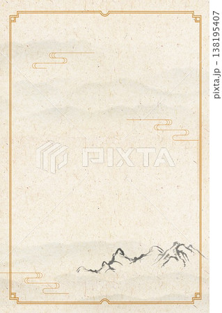 Chinese style ancient landscape and flower-and-bird illustration background Chinese style ancient landscape and flower-and-bird illustration background 138195407