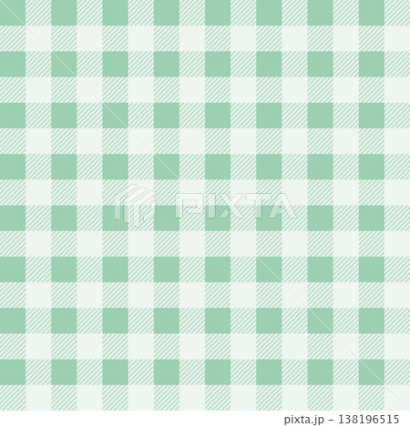 Seamless Mint Green and White Gingham Pattern, Classic Checkered Plaid Texture Background Illustration Seamless Mint Green and White Gingham Pattern, Classic Checkered Plaid Texture Background Illustration 138196515