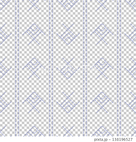 Traditional Sashiko Embroidery Seamless Pattern, Classic Anime Fishing Net Stitching, Oriental Textile Texture Traditional Sashiko Embroidery Seamless Pattern, Classic Anime Fishing Net Stitching, Oriental Textile Texture 138196527