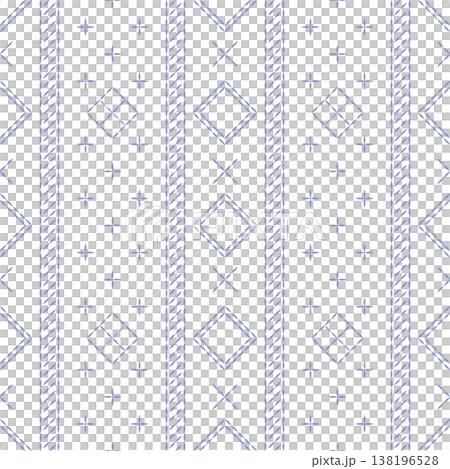 Sashiko Embroidery Seamless Pattern Sashiko Embroidery Seamless Pattern 138196528