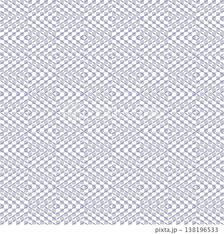 Sashiko Embroidery Seamless Pattern, Traditional Lavender Blue Diamond Geometric Stitching, Oriental Textile Texture Sashiko Embroidery Seamless Pattern, Traditional Lavender Blue Diamond Geometric Stitching, Oriental Textile Texture 138196533