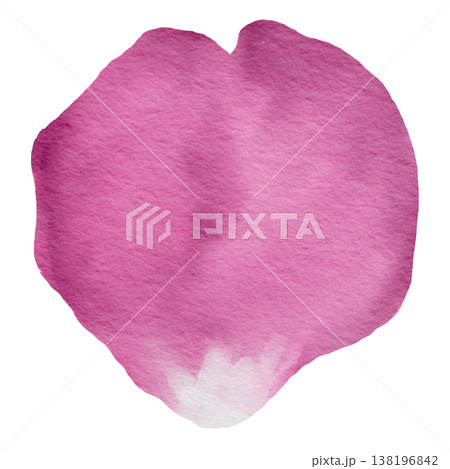 Pink Flower Petal Watercolor Soft Floral Illustration 138196842