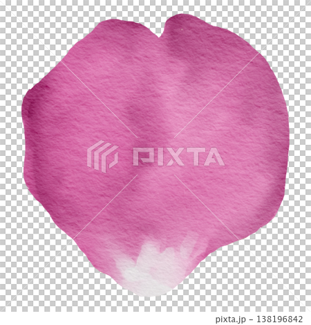 Pink Flower Petal Watercolor Soft Floral Illustration 138196842