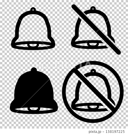 Simple bell icon 138197225