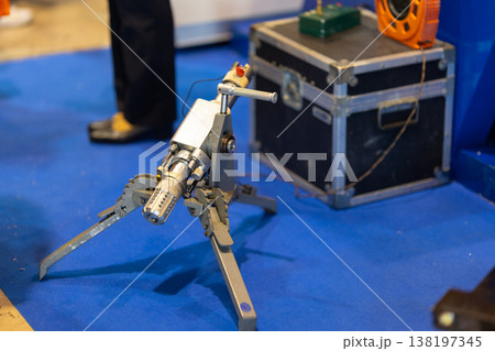 Industrial portable tool on stand for engineering work 138197345