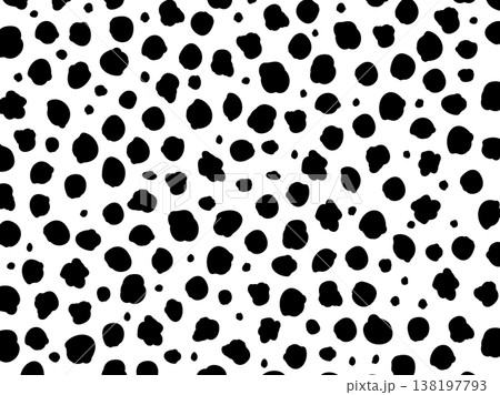 動物柄 チーター柄 ブチ模様 毛皮 イラスト素材 動物柄 チーター柄 ブチ模様 毛皮 イラスト素材 138197793