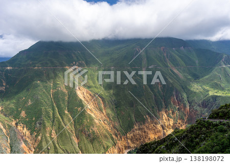 Lush green slopes of Colca Canyon, Peru Lush green slopes of Colca Canyon, Peru 138198072