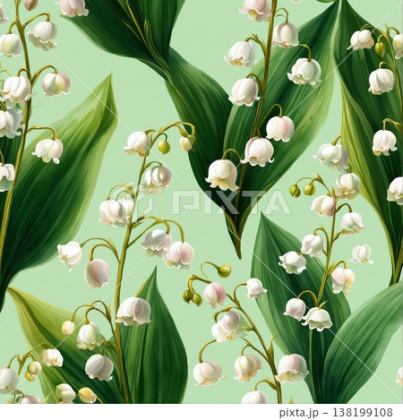 abstract pattern of flower and leaves abstract pattern of flower and leaves 138199108