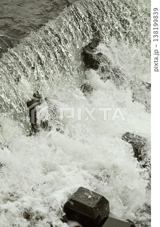 河川の氾濫・増水 溢水 越水 A river overflows 河川の氾濫・増水 溢水 越水 A river overflows 138199839