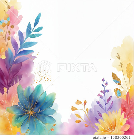 watercolor painting of flowers 138200261