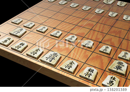 将棋(3DCG)黒バック 将棋(3DCG)黒バック 138201389