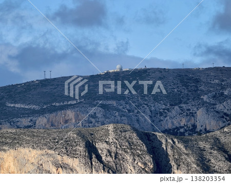 An observatory situated on distant ridge offers excellent sky viewing conditions during blue hour An observatory situated on distant ridge offers excellent sky viewing conditions during blue hour 138203354