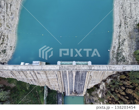 Hydroelectric dam and surroundings, Survey photos showcasing dam structure and environmental features 138203454