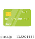 Credit Card. Bank plastic card template. vector Illustration clip art 138204434
