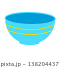 Cartoon bowl with vector clip art 138204437