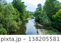Serene River Landscape Surrounded by Lush Green Vegetation in Bulgaria 138205581