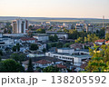 Panoramic View of Veliko Tarnovo City Center and Farmland 138205592