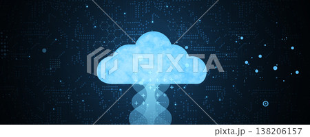 Cloud smart concept technology innovation background and network security Cloud smart concept technology innovation background and network security 138206157
