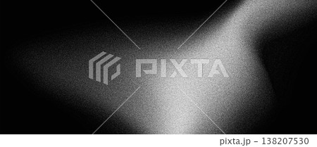 Dark grainy background, black white abstract shape banner noise texture poster header cover wallpaper design 138207530