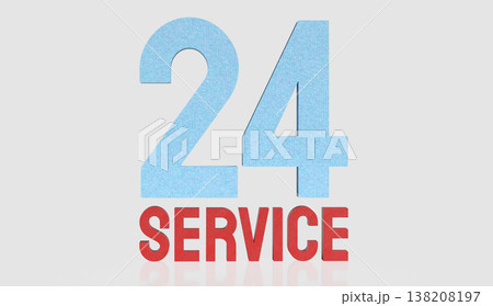 Reliable Twenty Four Hour Service Availability Concept 3d render. Reliable Twenty Four Hour Service Availability Concept 3d render. 138208197