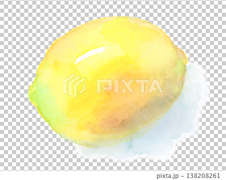 透明水彩で描いた手描きのレモン 透明水彩で描いた手描きのレモン 138208261