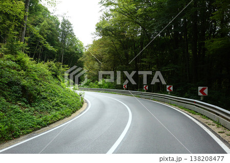 Open Road Through Countryside Landscape 138208477