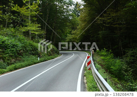Open Road Through Countryside Landscape Open Road Through Countryside Landscape 138208478