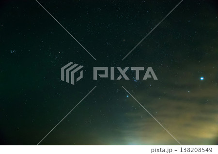 Starry night sky. The Milky Way, our the galaxy Starry night sky. The Milky Way, our the galaxy 138208549