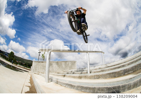 Bmx big air jump 138209004