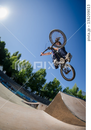 High BMX jump 138209013