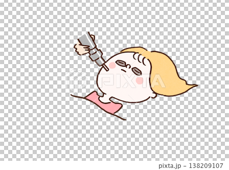 美容クリニックでスポットのレーザー治療を受ける女性のイラスト 美容クリニックでスポットのレーザー治療を受ける女性のイラスト 138209107