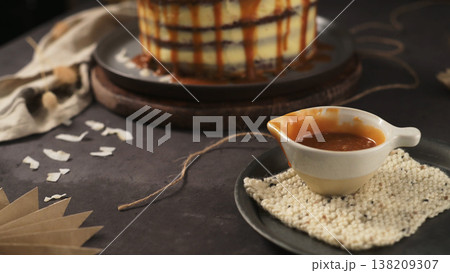 Delicious caramel cake Delicious caramel cake 138209307