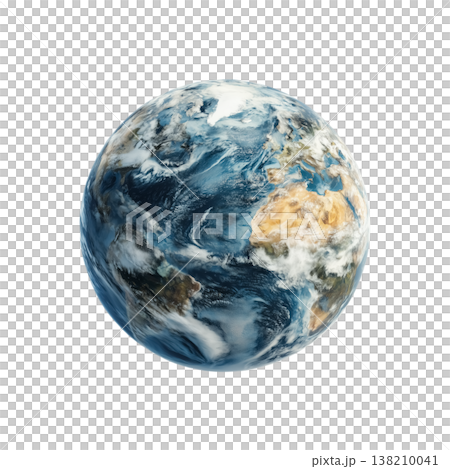 Planet Earth isolated on transparent background 138210041